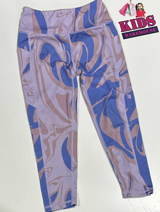 Ell & Voo Purple & Blue Leggings Size 6