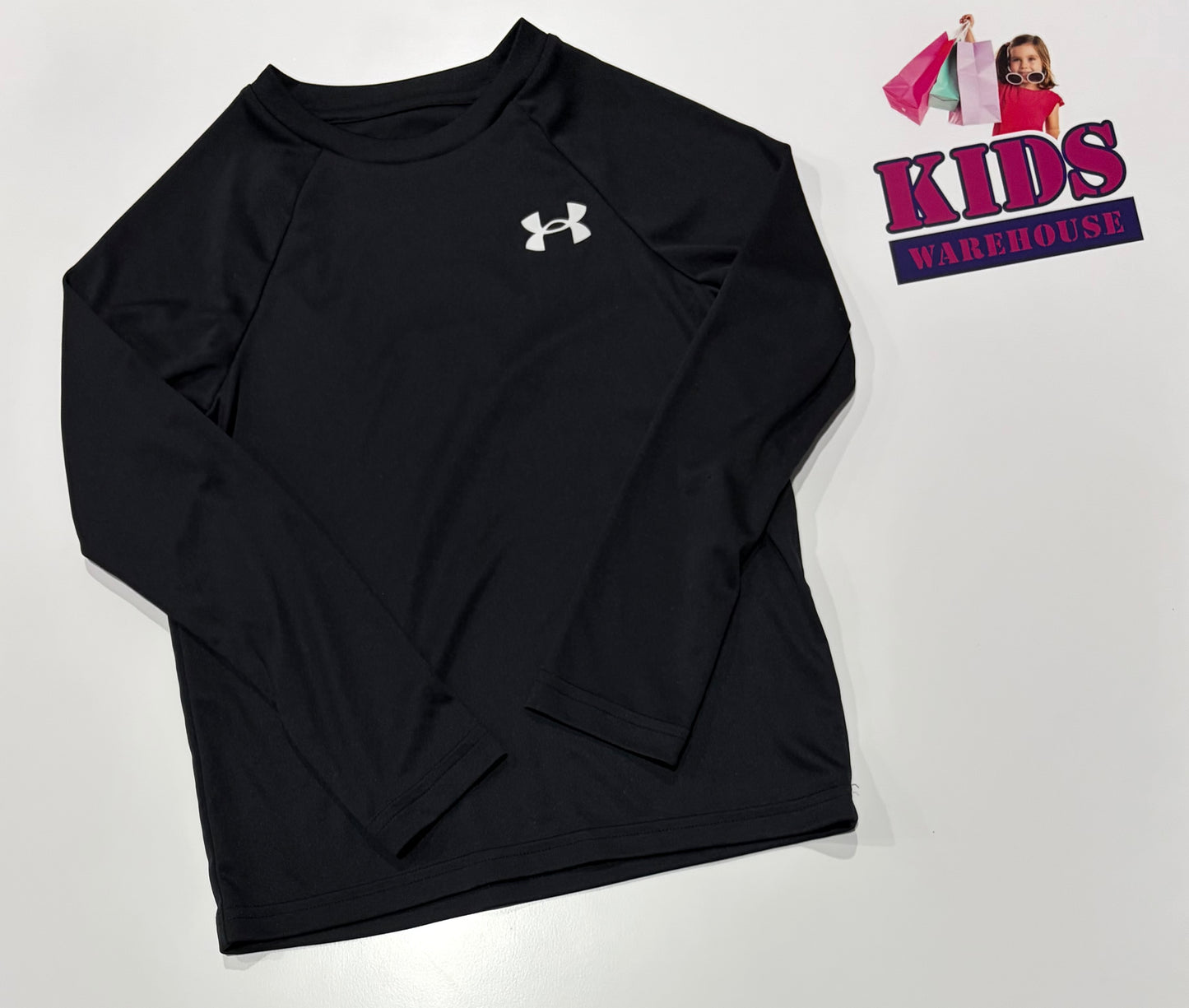 Asics Black Long Sleeve Top Size 5