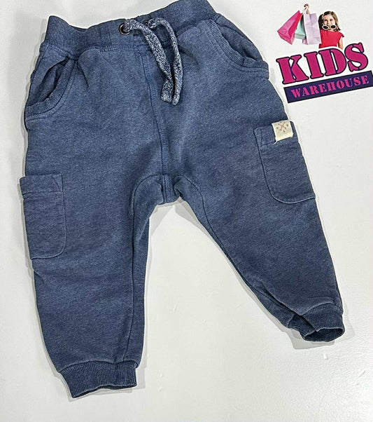 PureBaby Blue Track Pants Size 2