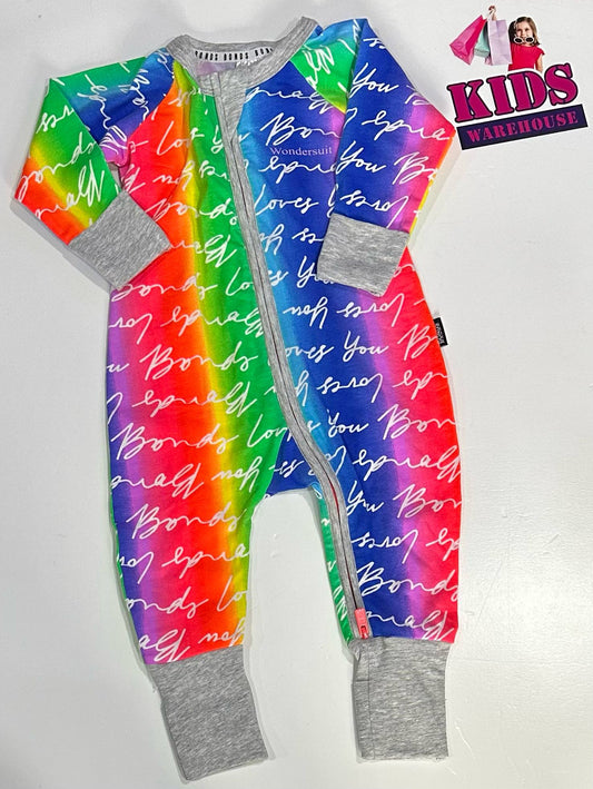 Bonds Rainbow Wondersuit Size 00