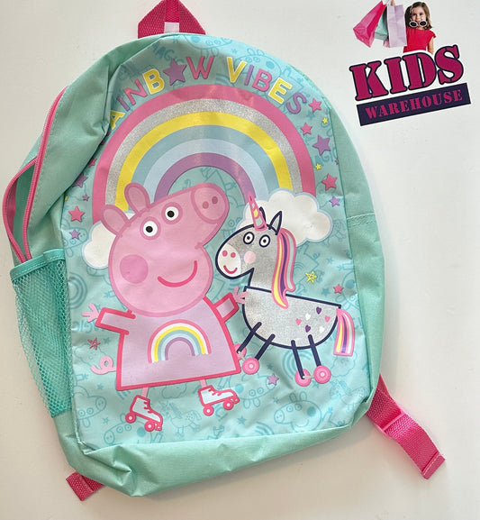 New Peppa Pig Rainbow Vibes Backpack