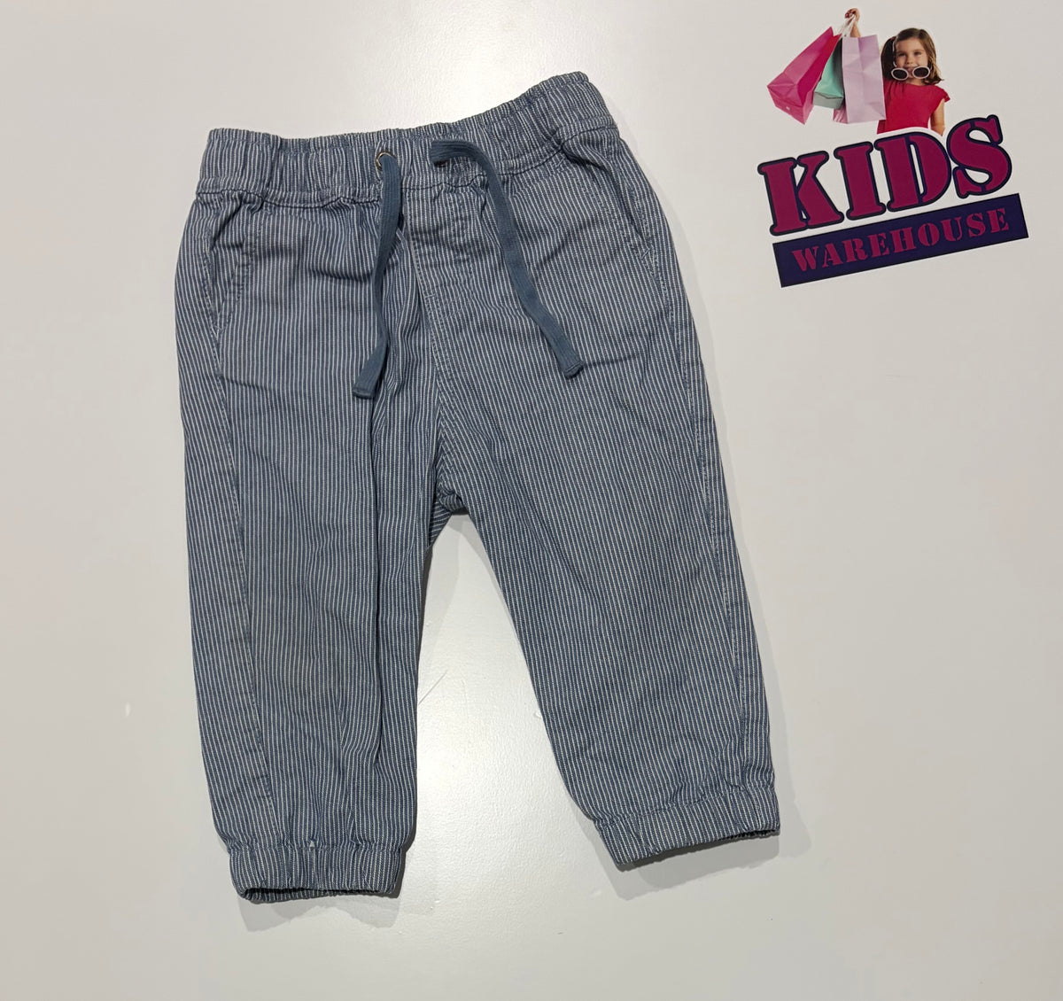 Country Road Blue, White Stripe Pants Size 1