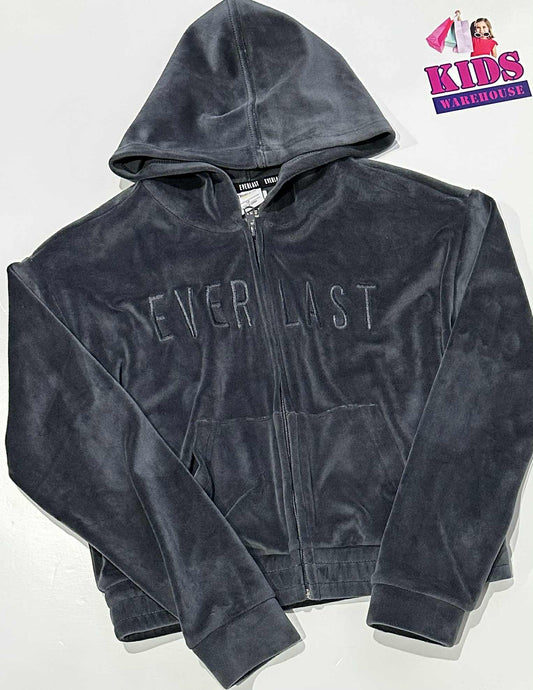 Everlast Black Soft Zipper Hoodie Size 12