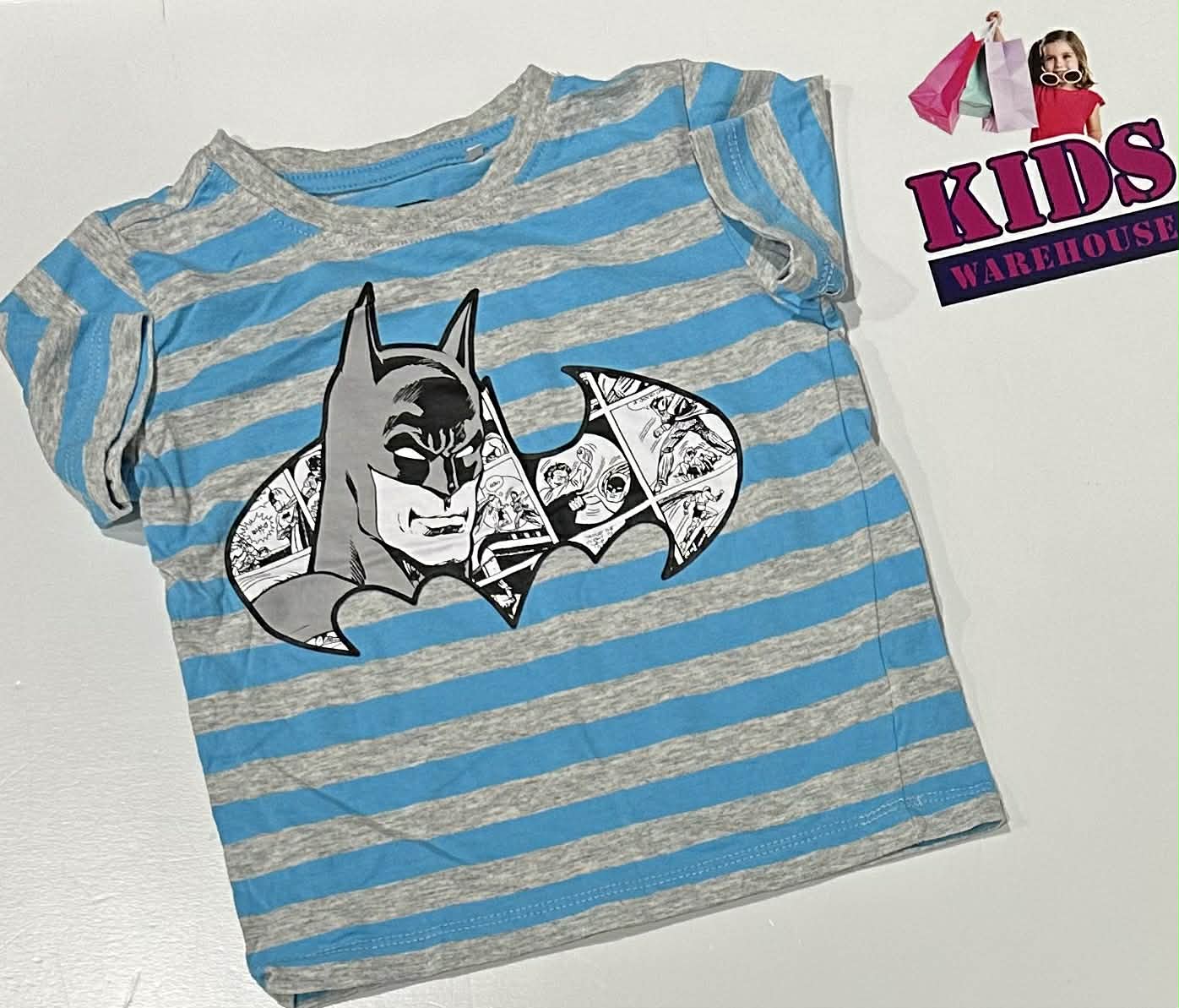 Batman Blue & Grey Top Size 1