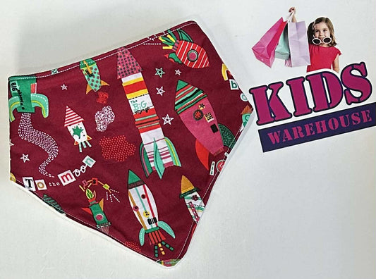 NEW Red Rocket Print Bib