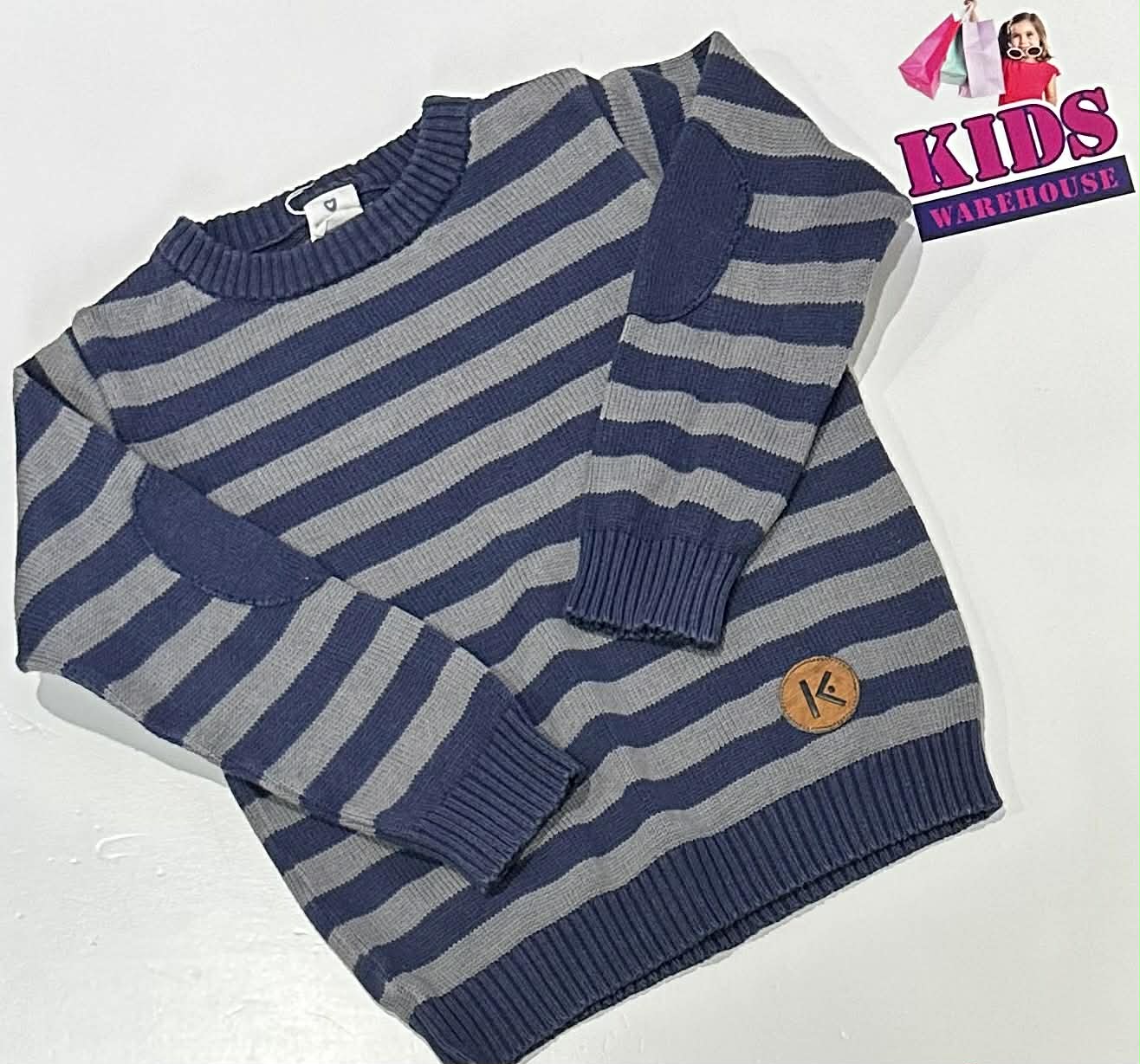 Korango Grey & Blue Jumper Size 6