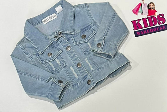 Rocco Madden Blue Denim Jacket Size 0