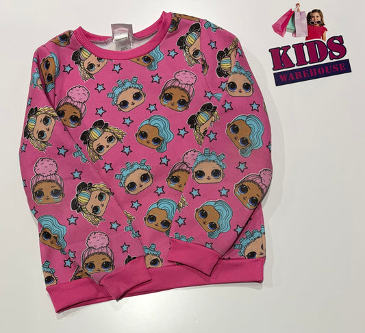 Lol Surprise Pink, Character Print Sweater Size 8