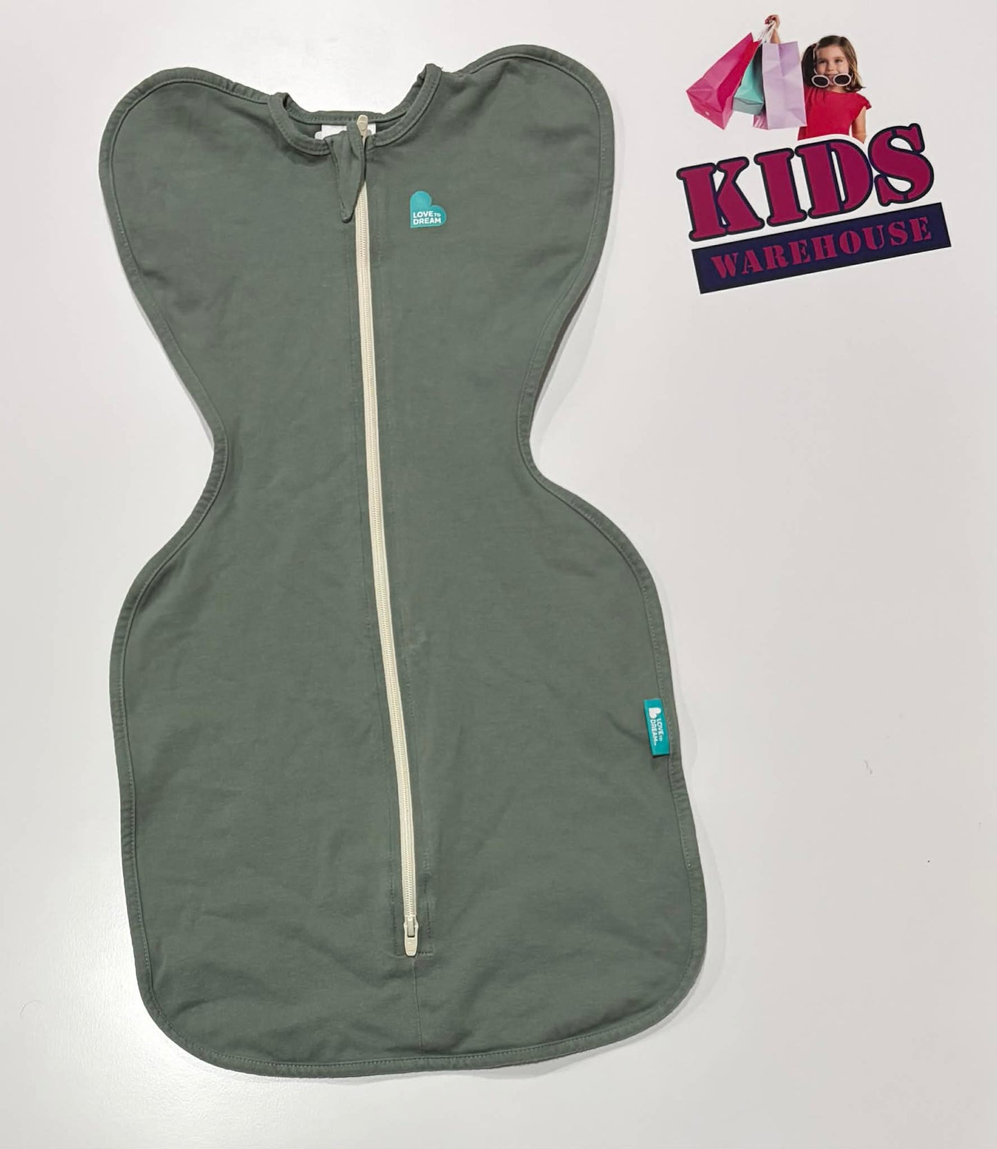 Love To Dream Swaddle Up Green Size Small (3.5-6kgs) TOG 1