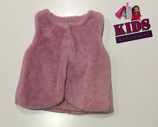 Lily & Jack Pink Fluffy Vest Size 5