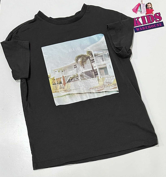 Target Black Top With “High Life” Print Size 9