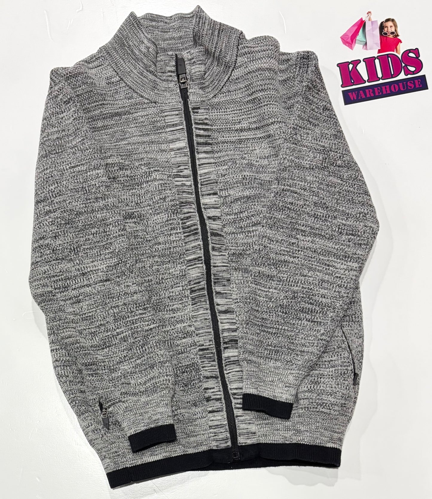 Grey, Black Knit Jumper Size 9
