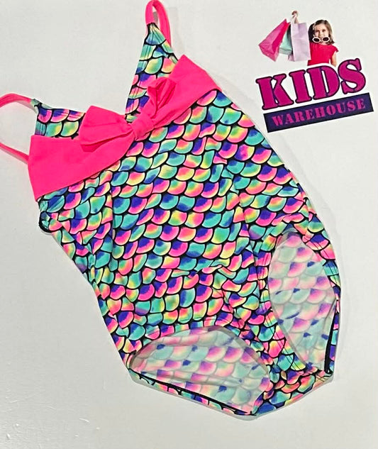 Mango Surf Rainbow Swim suit With Scaly Pattern Size 5