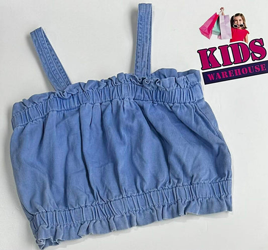 Zara Blue Crop Top Size 10