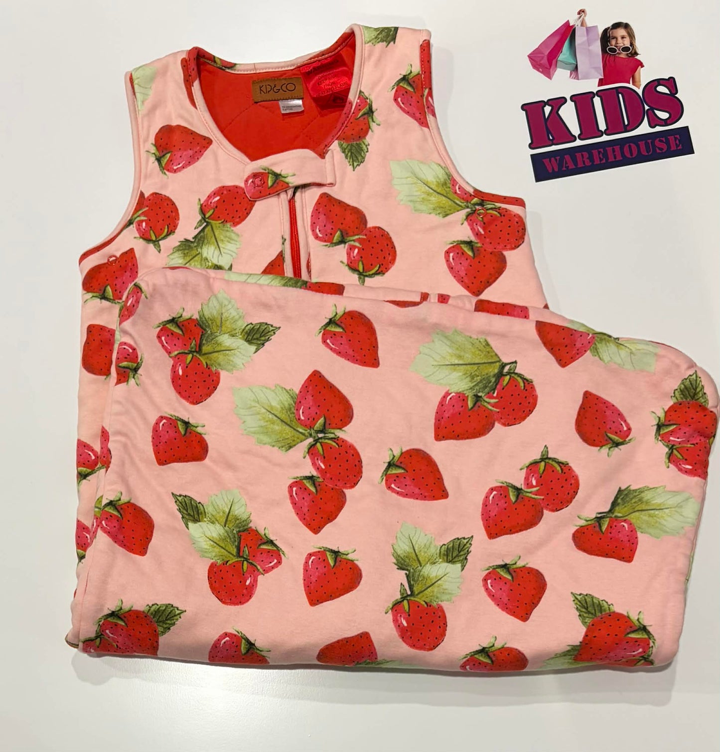 Kid & Co Pink, Strawberry Print Size 12-24 Months TOG 2.5