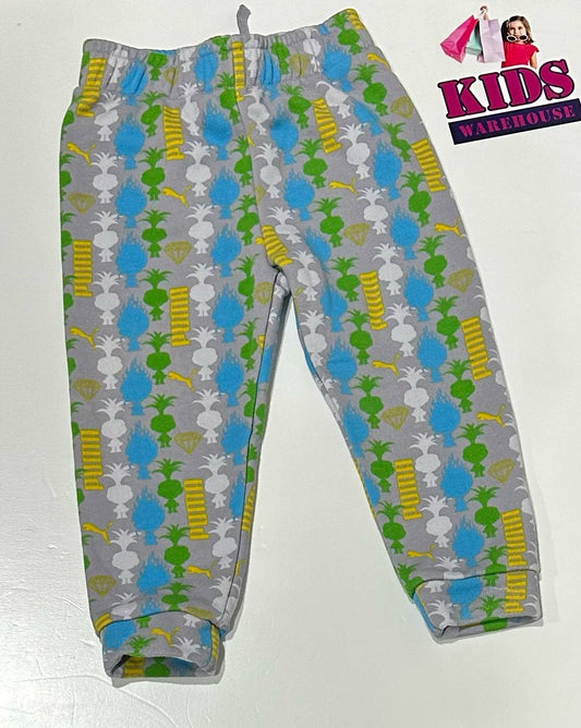 Dreamworks Puma Grey Pants With Trolls Print Size 3
