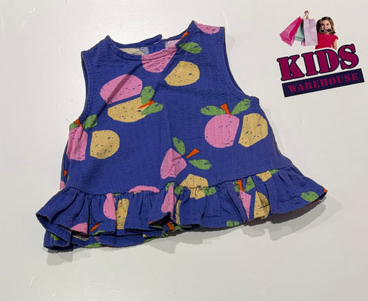 Next Blue, Pink, Yellow Fruit Print Dress Size 0