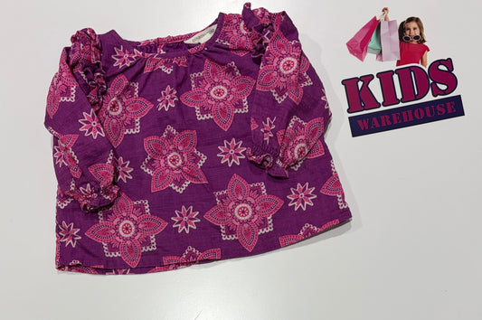 Country Road Purple, Pink Pattern Print Top Dress Size 00