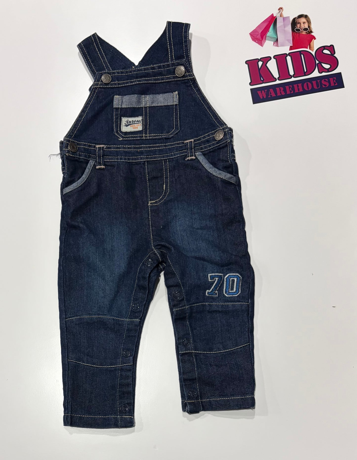 Sprout Denim Overalls Size 0