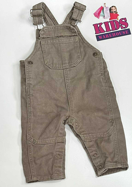 Baby Berry Brown Denim Overalls Size 00