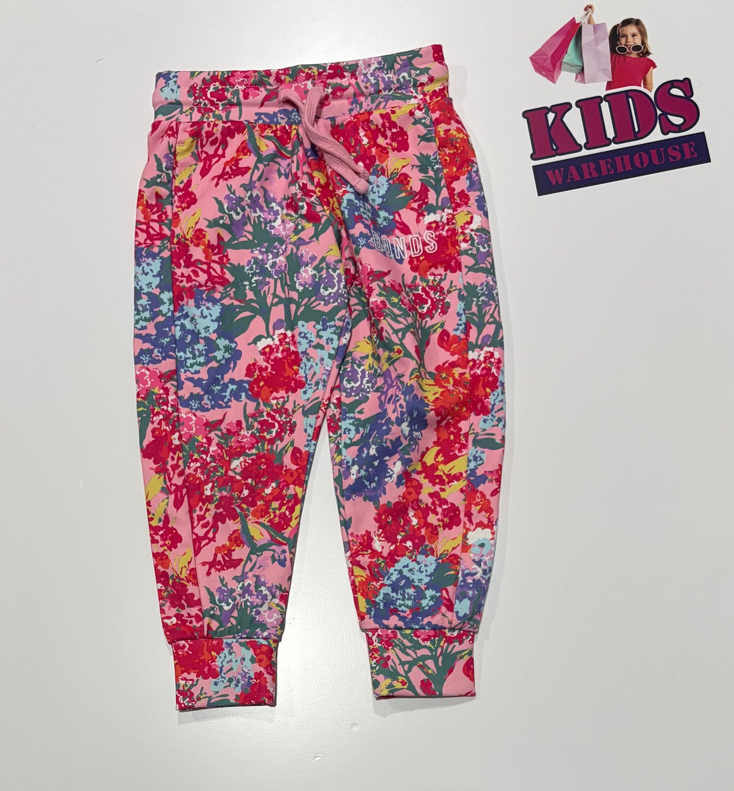 Bonds Pink, Floral Print Pants Size 3
