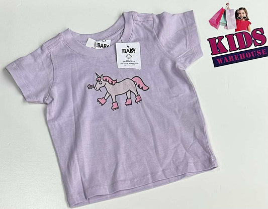 New Cotton On Purple Top With Unicorn Print Size 00