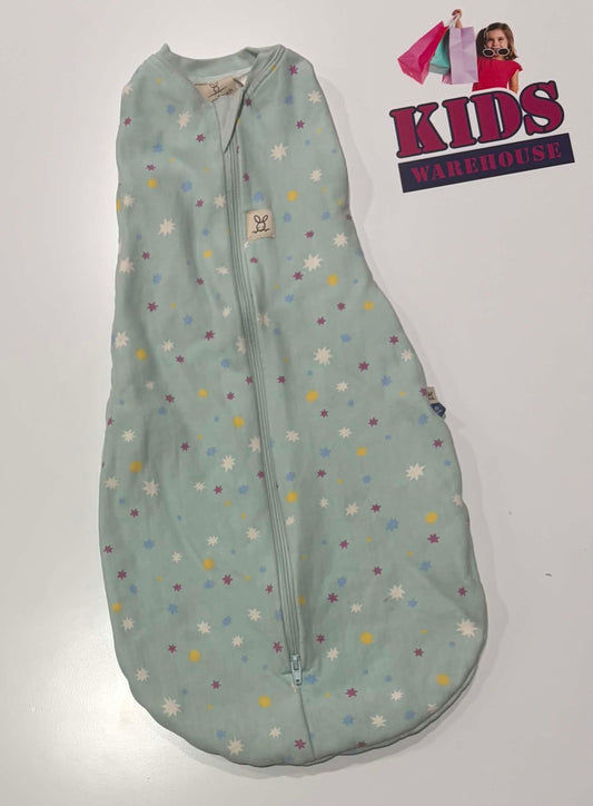 ErgoPouch Australia Green, Coloured Star Print Size 000 (3-6kgs) TOG 1