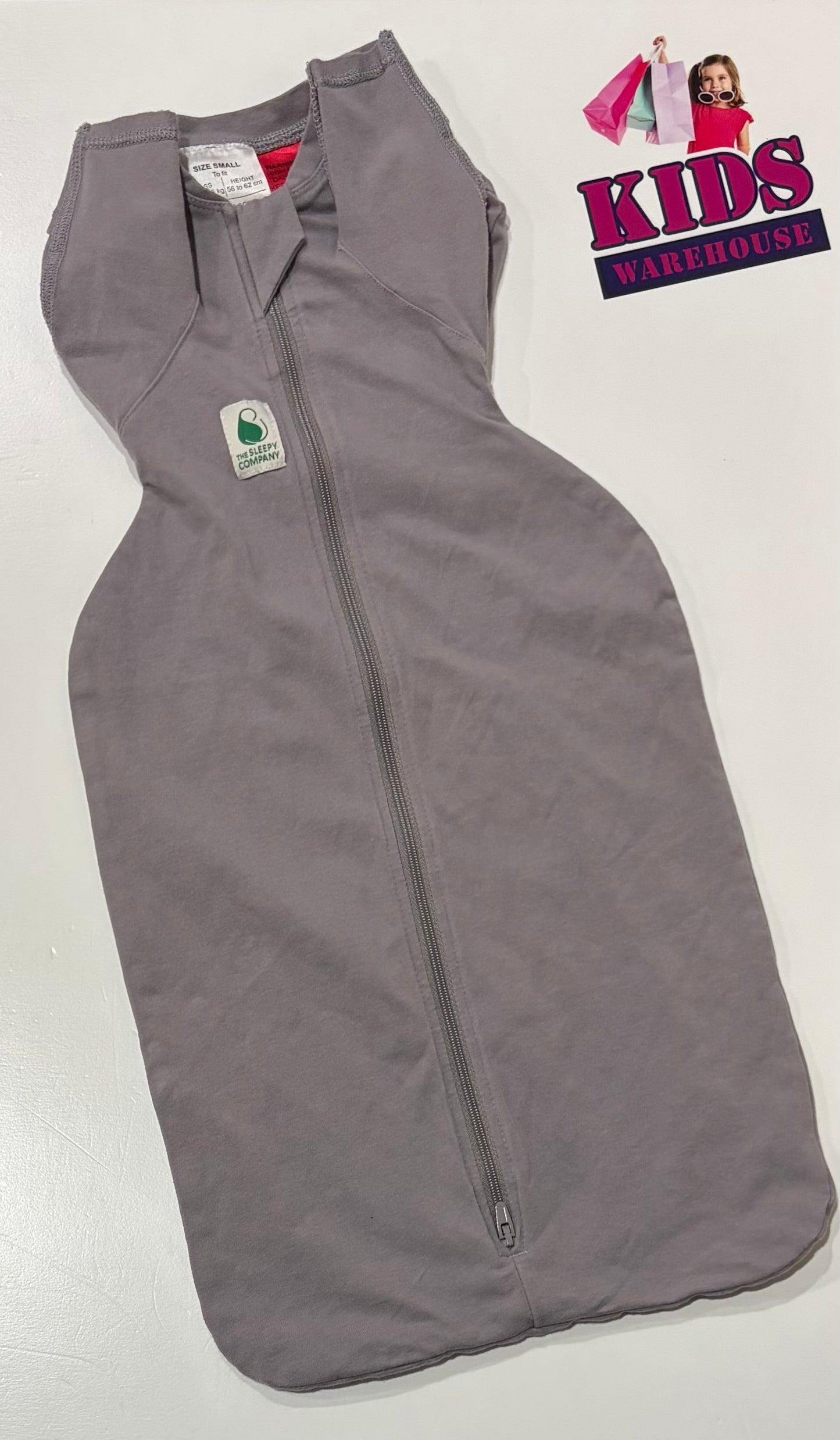 The Sleepy Company Grey Size Small (4.8-6.5kg, 1-3 Months) TOG 1