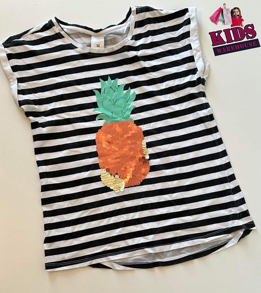 Target Pineapple Tshirt Size 12