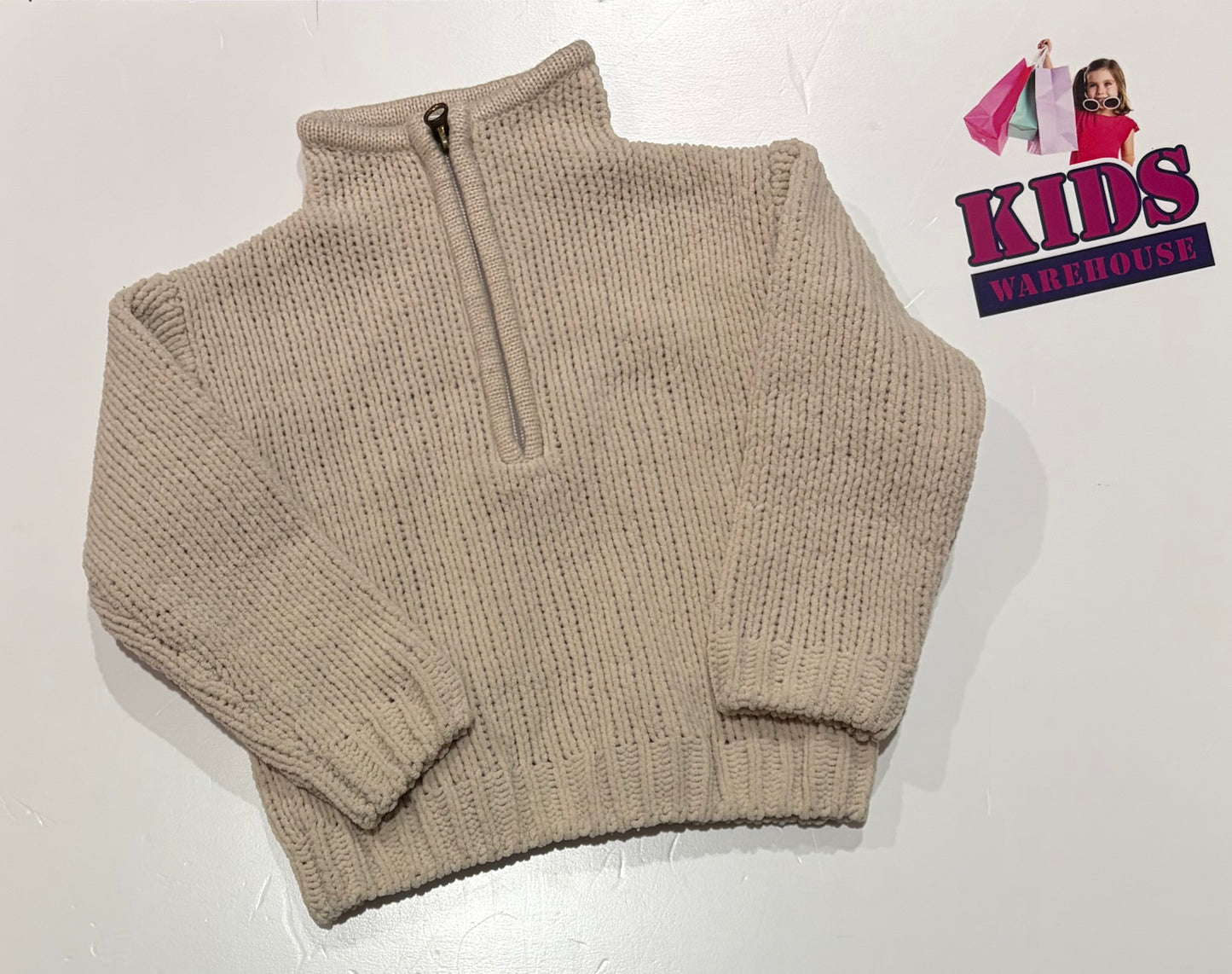 Baby Berry Grey Knit Sweater Size 2