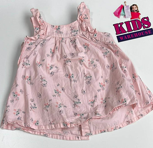 4Baby Pink Dress With Flower Pattern Size 00