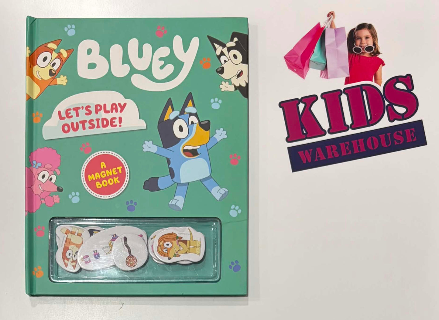 Bluey 'Let's Play Outside' A Magnet Book