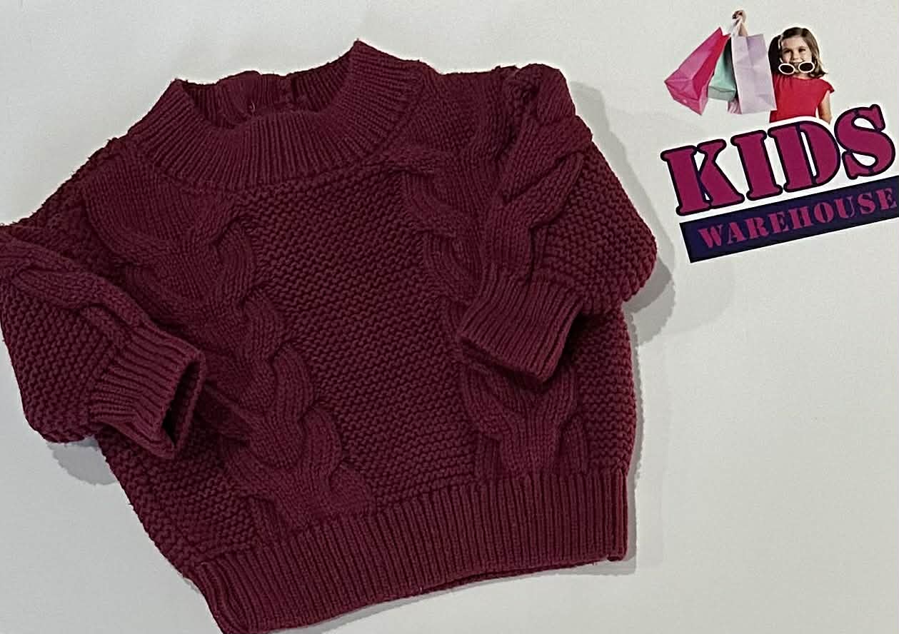 Baby Berry Purple Knit Jumper Size 0000