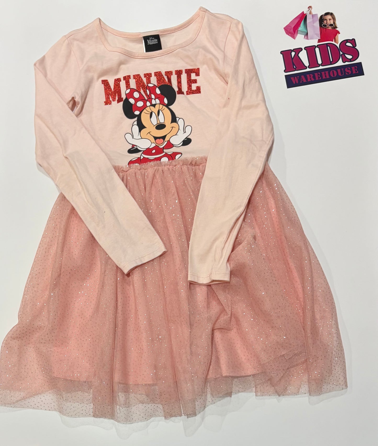 Disney Minnie Mouse Pink, Minnie Mouse Print Dress Size 9