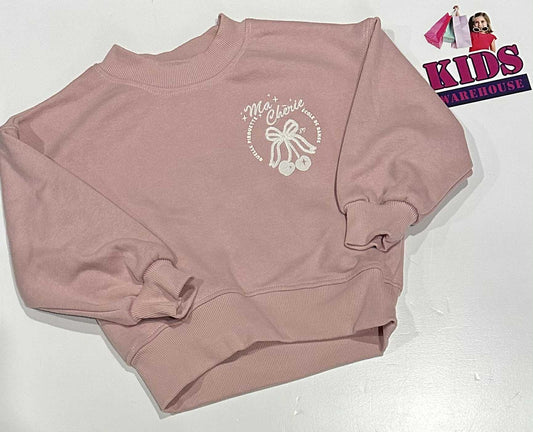 Cotton On Pink Jumper With Cherry Print Size 3