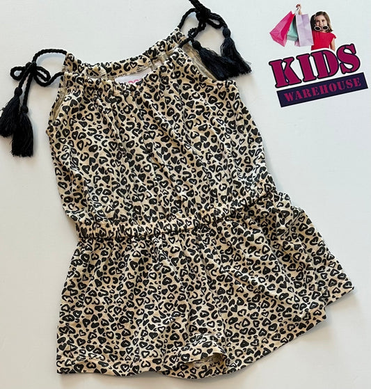 Mango Leopard Playsuit Size 0