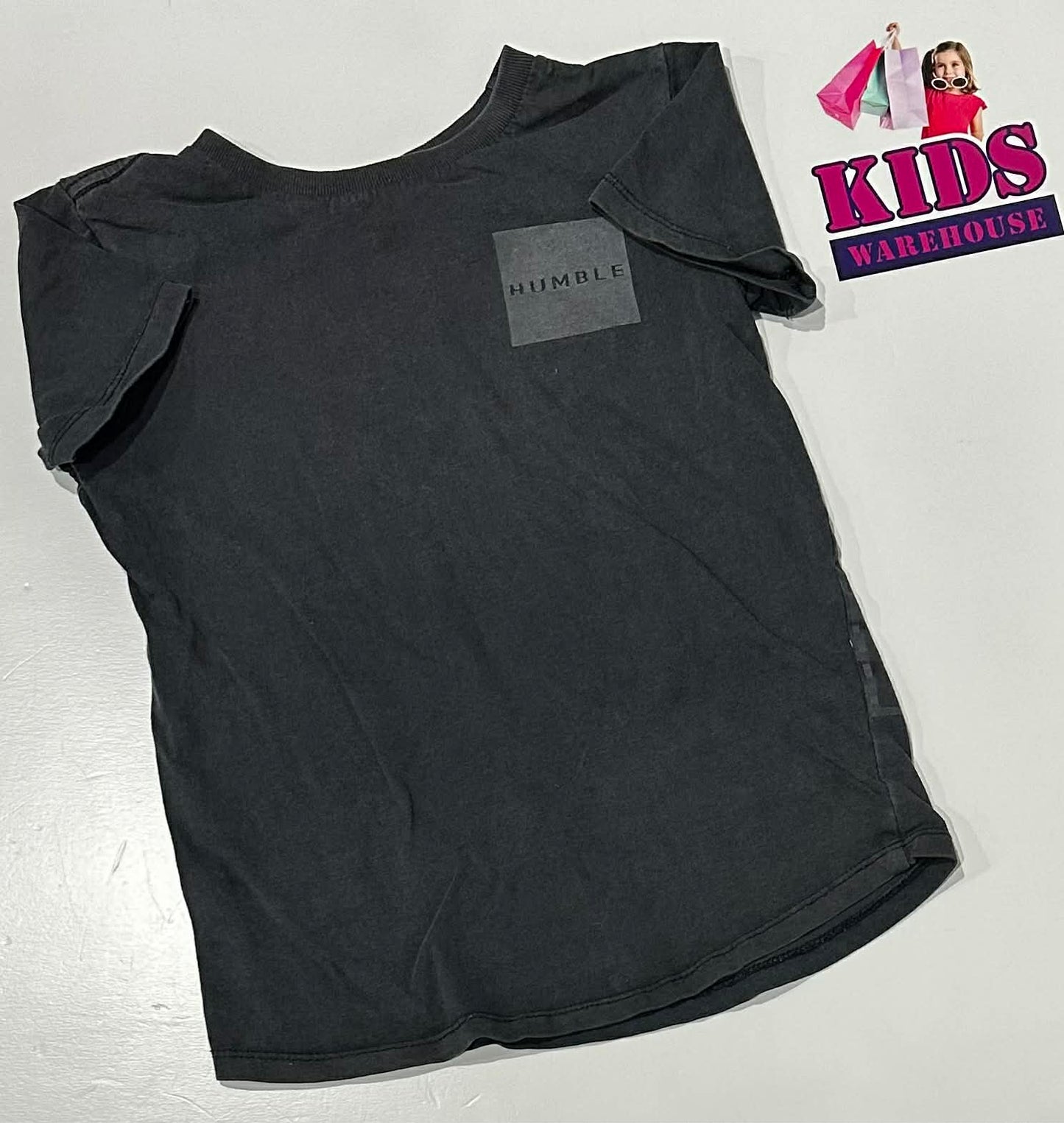 Cotton On Grey Top With “Humble” Print Size 4