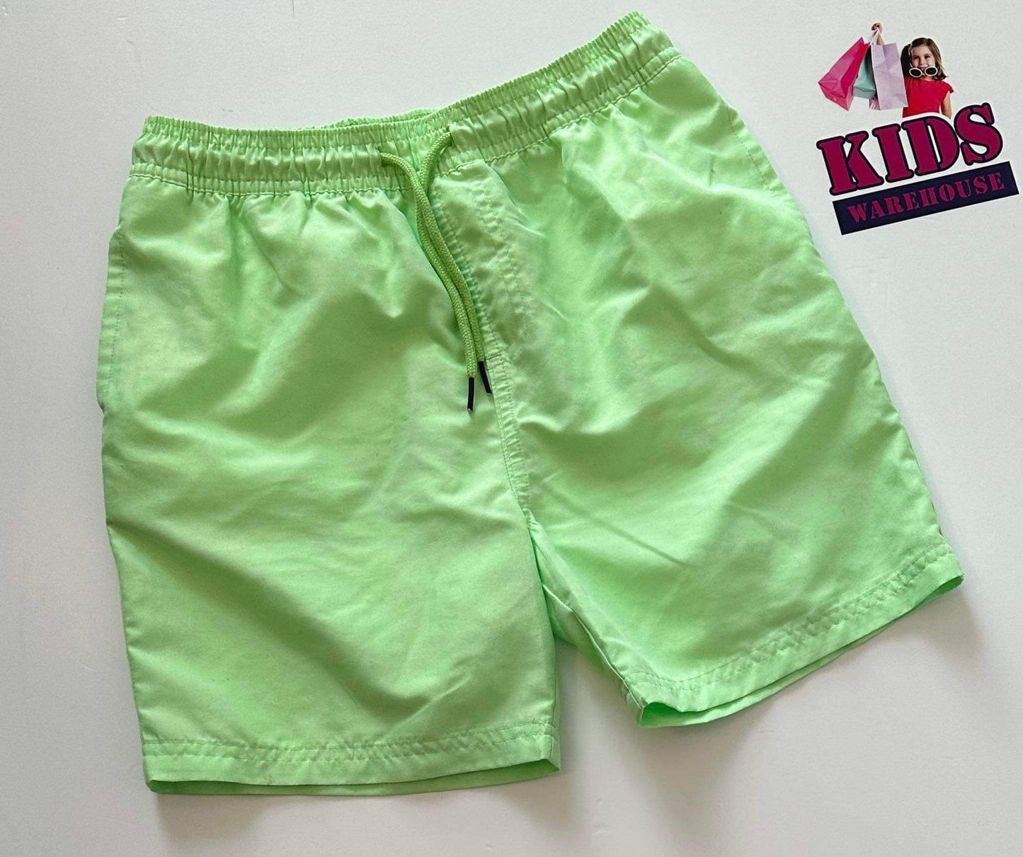 Wave Zone Fluro Green Shorts Size 10