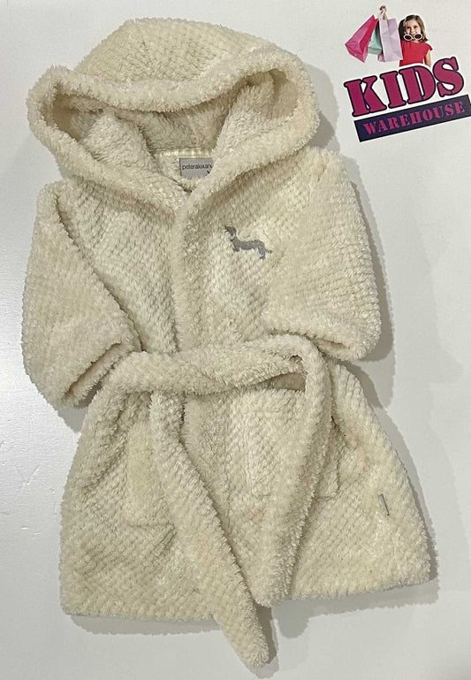 Peter Alexander White Fluffy Dressing Gown Size 0000