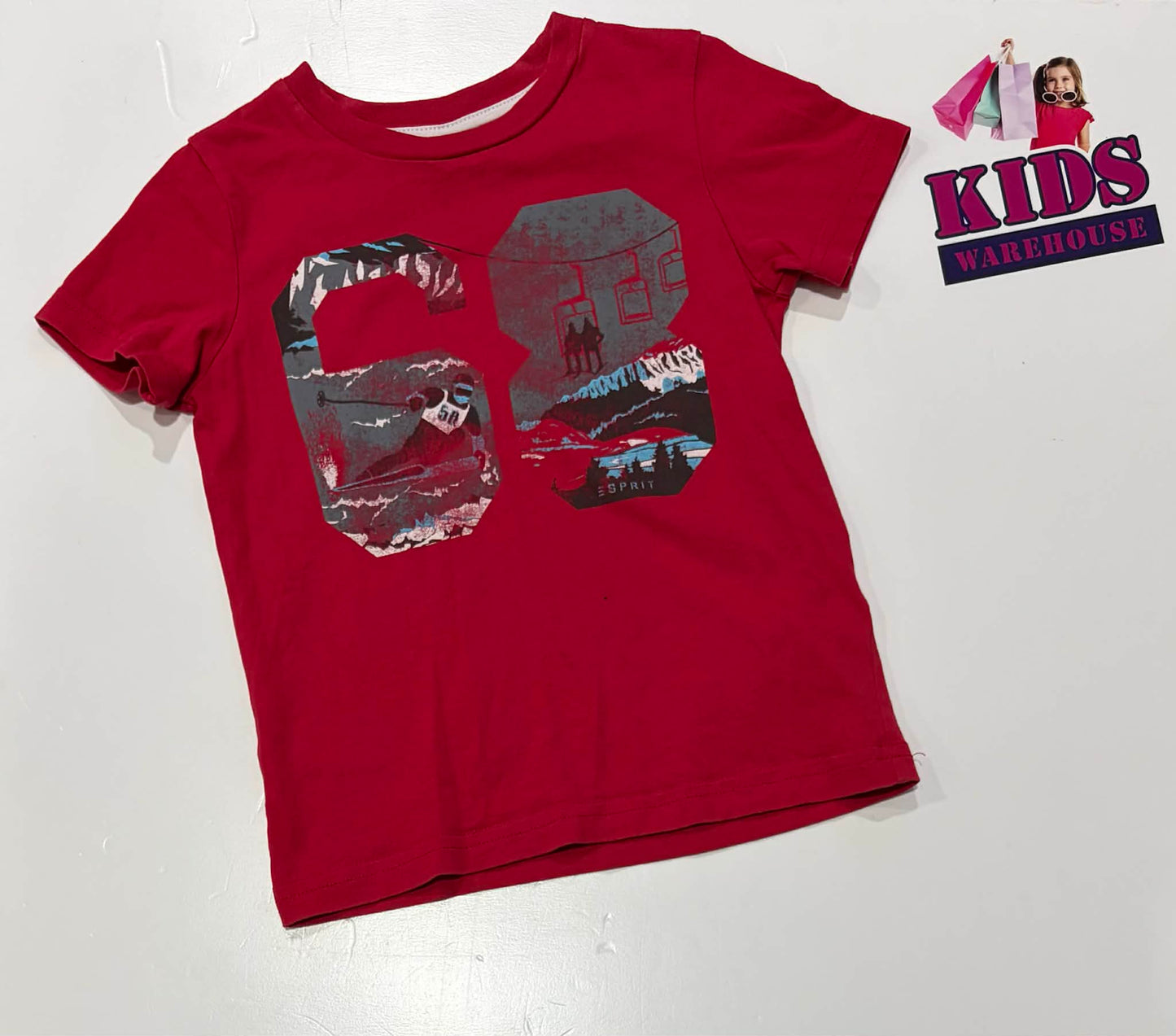 ESprit Red Top With “68” Print Size 2