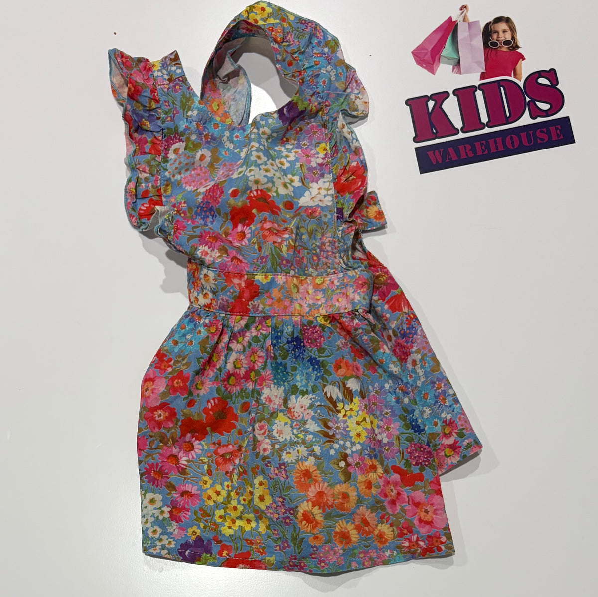 KIP&CO Blue, Florla Print Dress Size 2