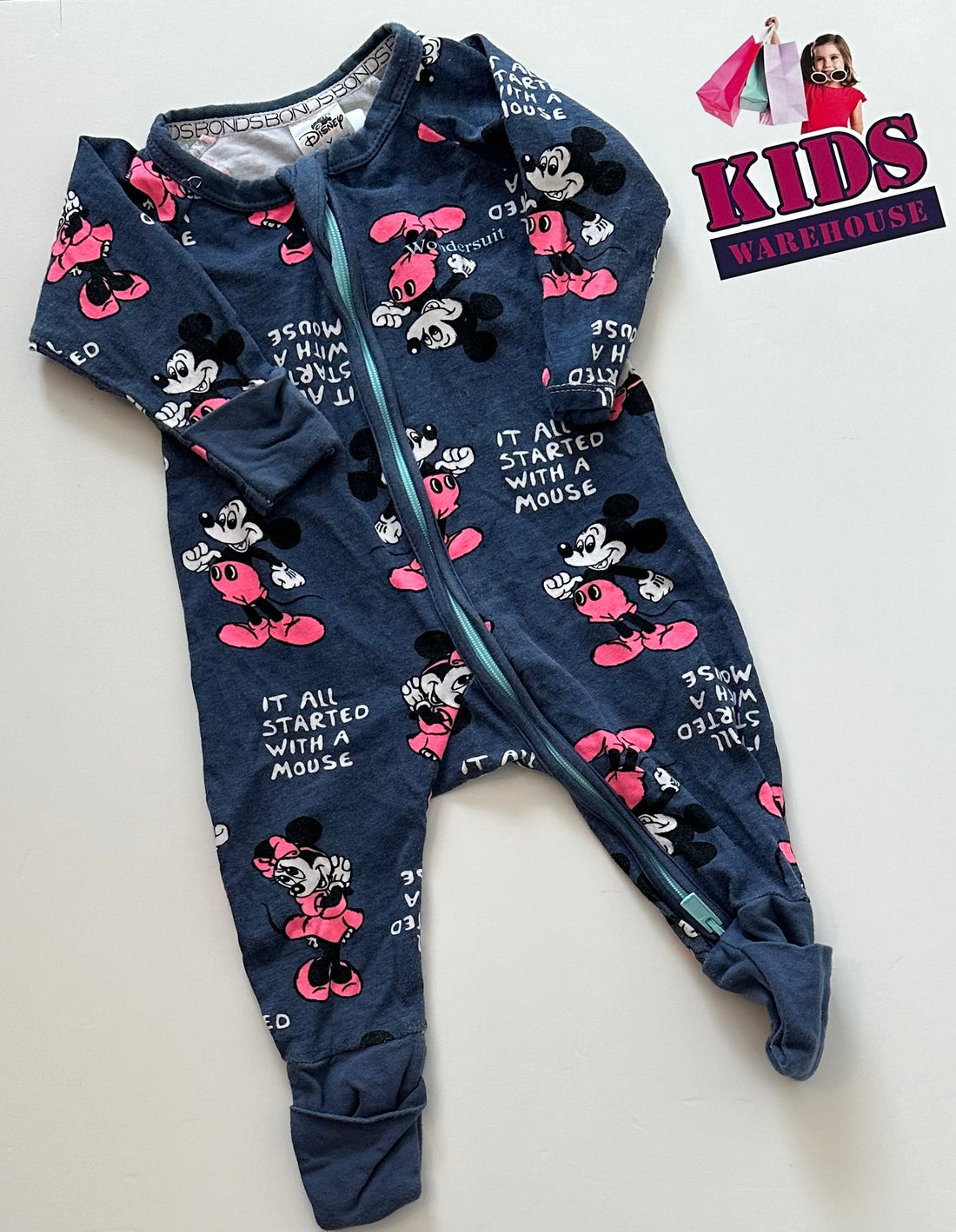 Bonds Disney Minnie Mouse Wondersuit Size 000 – Kids Warehouse AU