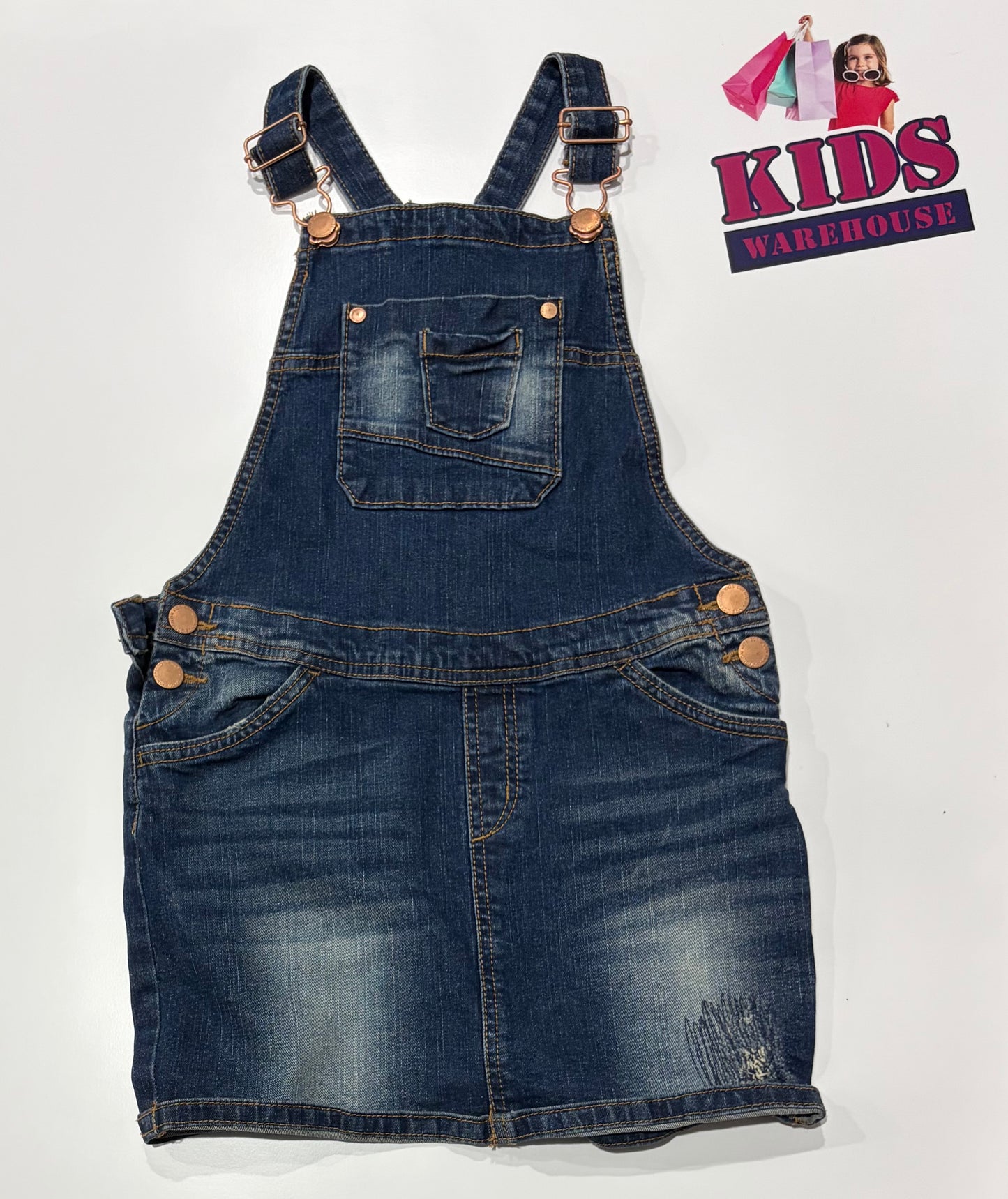 Cotton On Denim Overalls Size 7