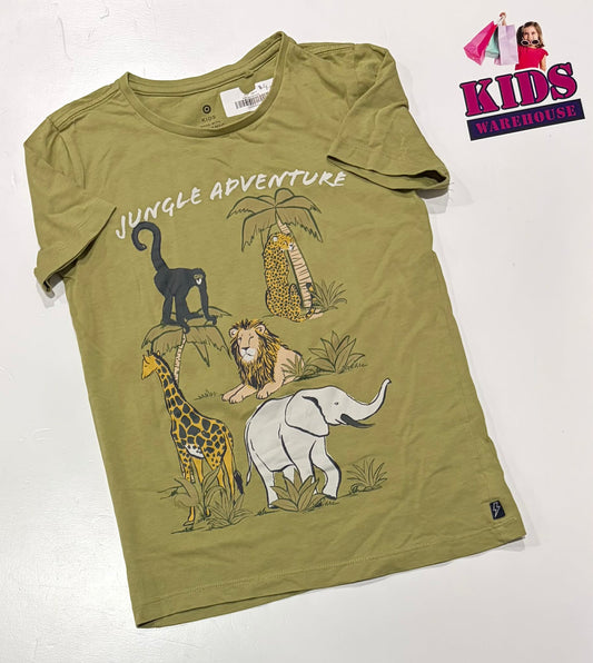 Target Green Top With “Jungle Adventure” Print Size 7