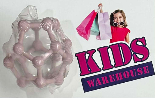 Silcone Easy To Grab Pink Baby Teether Ball