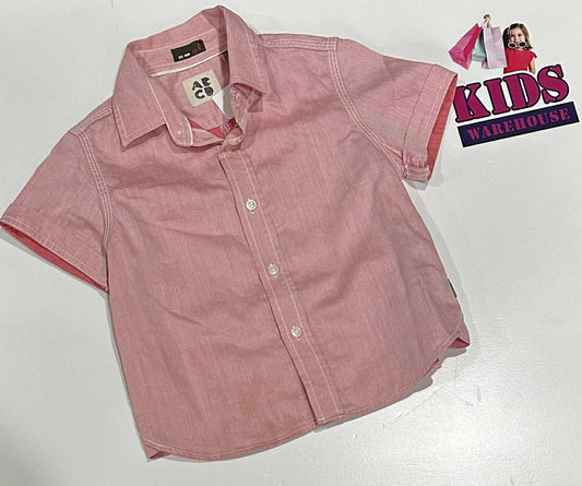 ABCD Pink Button Up Shirt Size 0