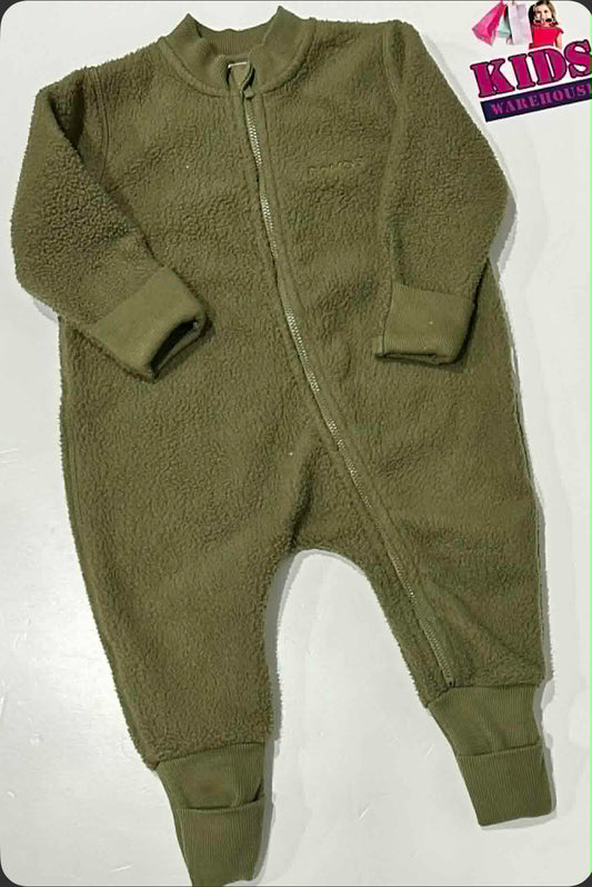 Bonds Green Soft Fluffy Jumpsuit Size 0