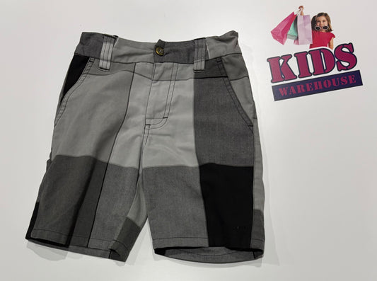 O'Neill Grey, Black Check Print Shorts Size 4