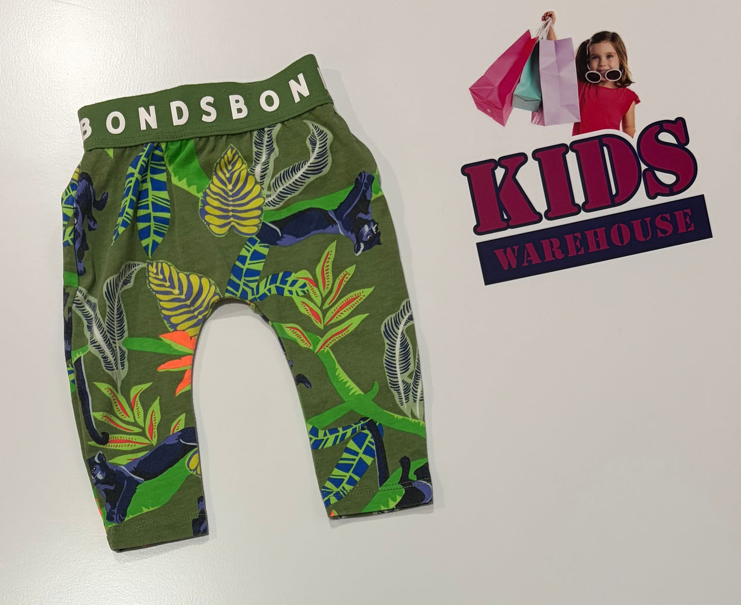 Bonds Green, Leaf Print Pants Size 0000