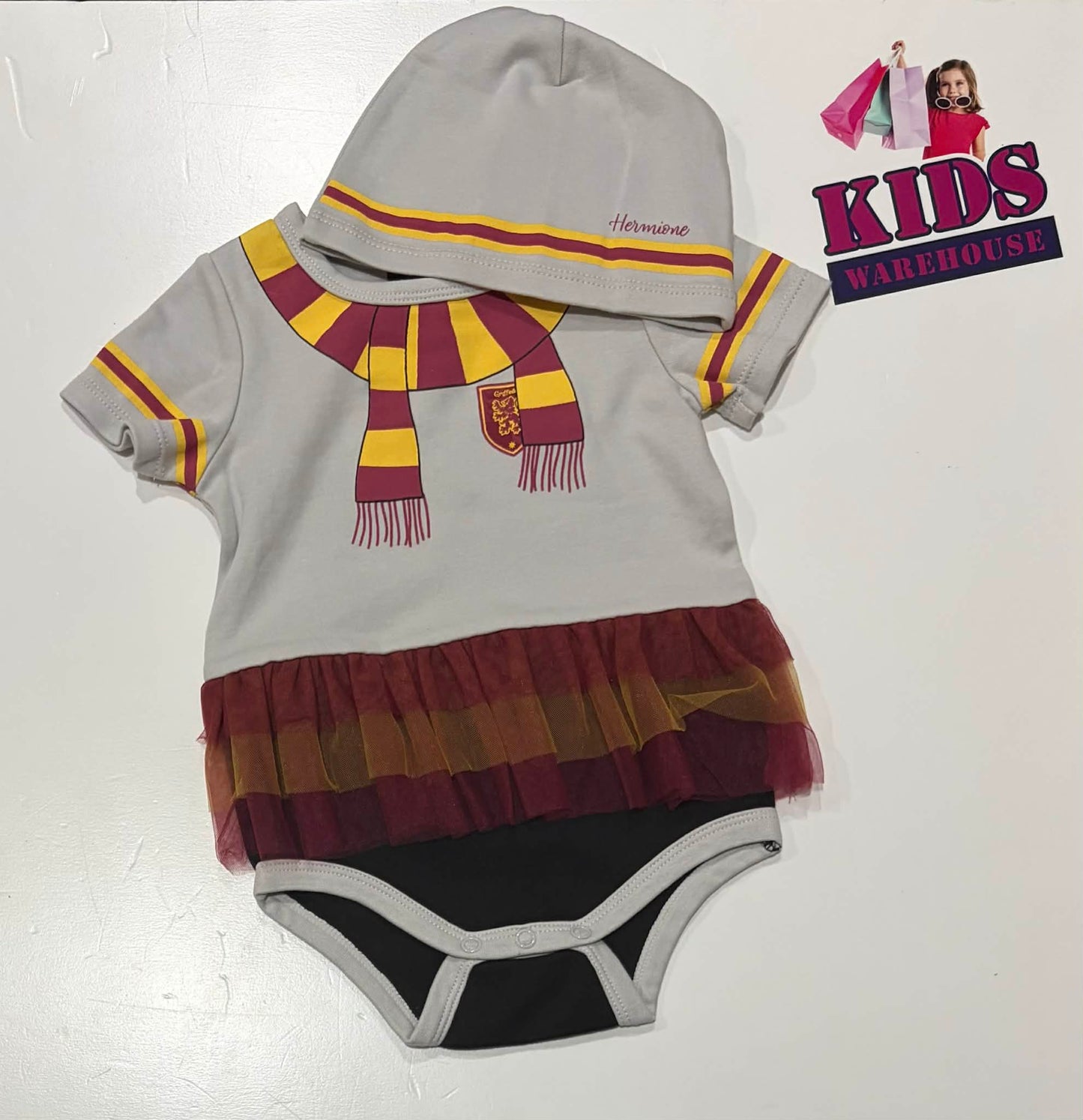 Not Used Harry Potter Blue & Red Bodysuit With Beanie Size 0 (RRP $15)